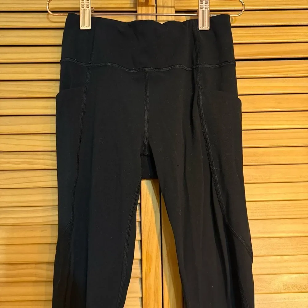 Athleta Girl Black High-Rise Leggings size 12